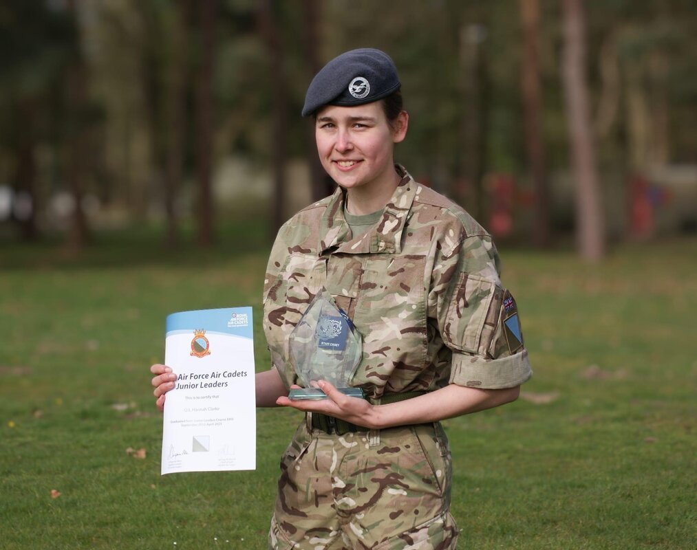 Image of First ever female to take home top Air Cadet award